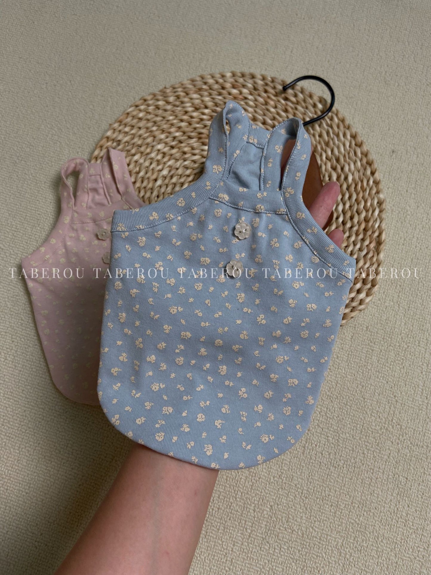 Floral Button Tank 小碎花鈕扣背心