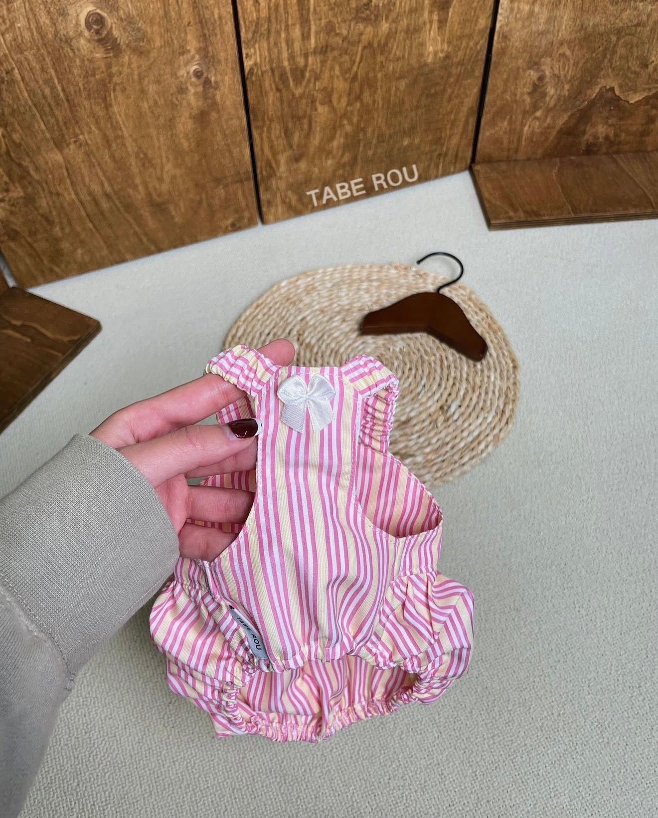 Strawberry Bunny Striped Dress 草莓兔兔條紋裙