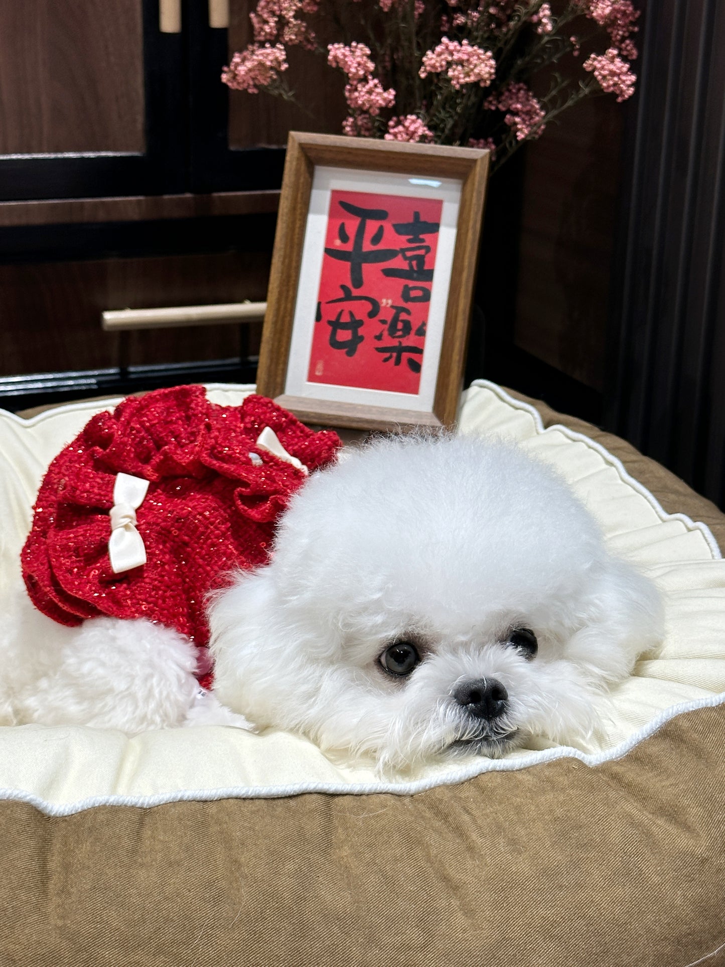 Christmas Red 小香風經典紅裙