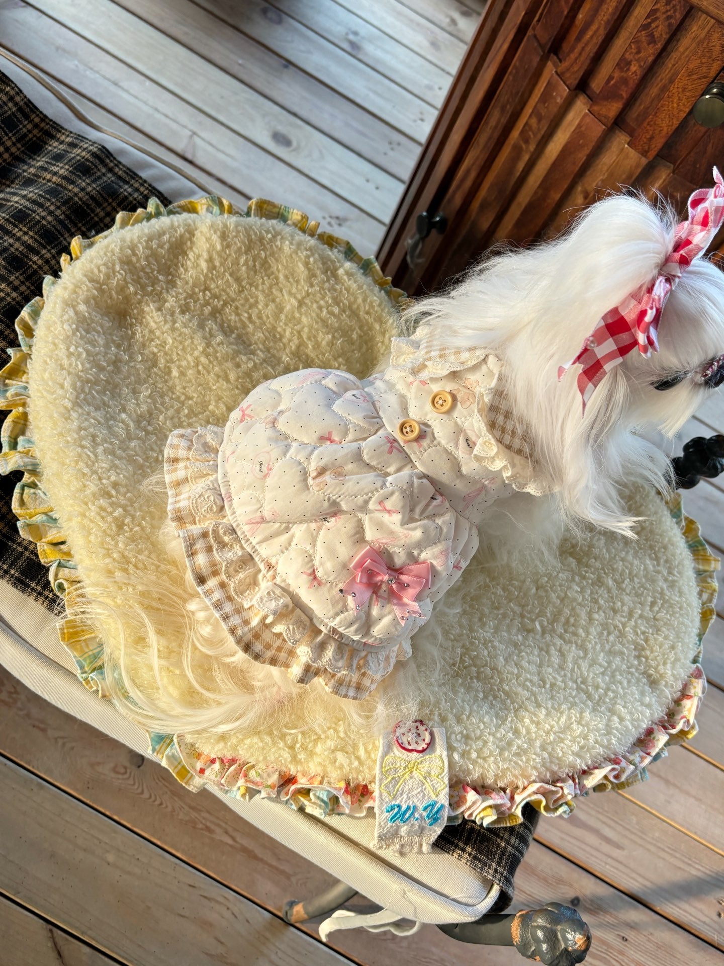 Teddy Lace Dress 熊熊棉裙