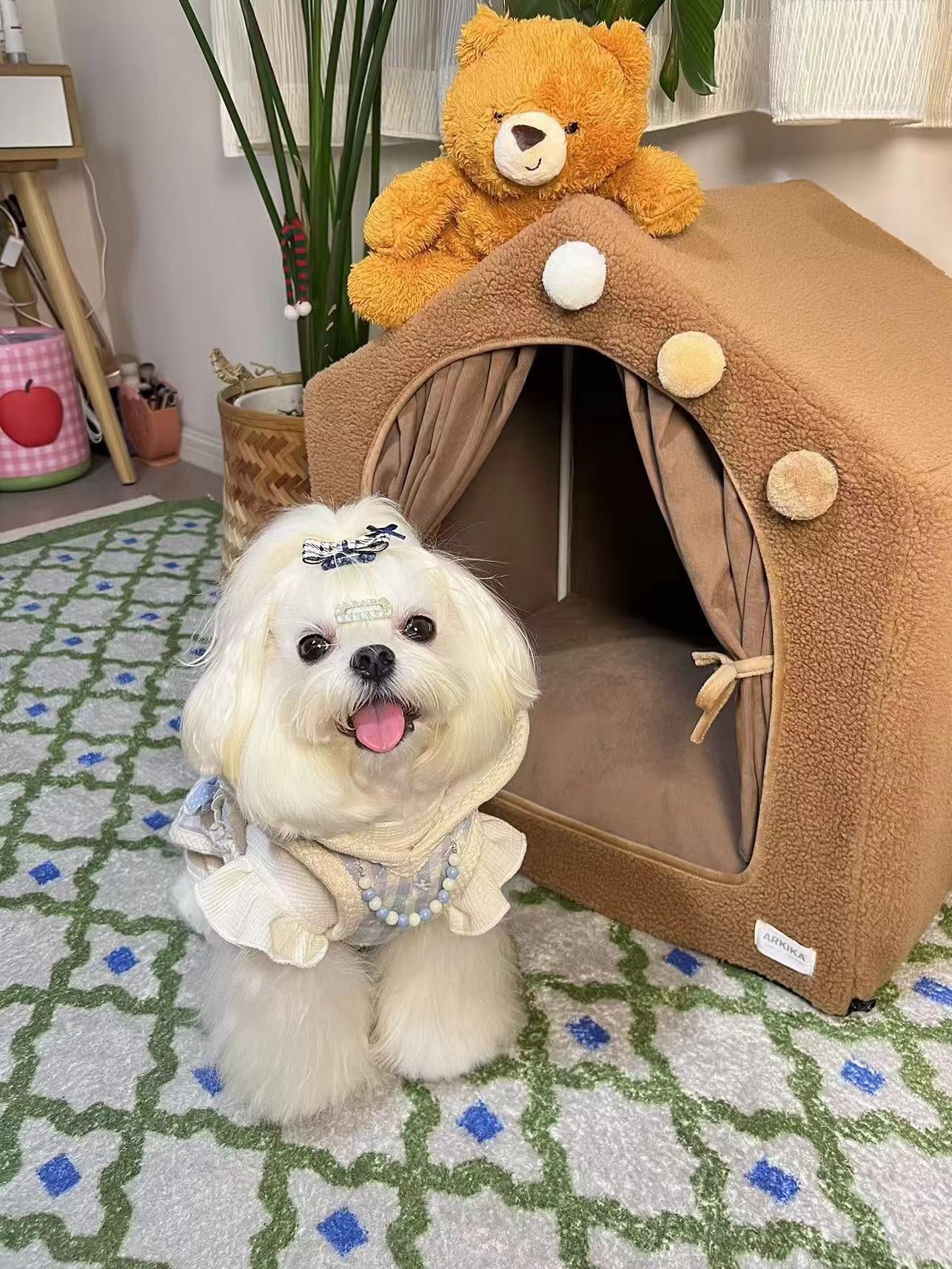 Blue Heart Hoodie 藍格愛心帽衣