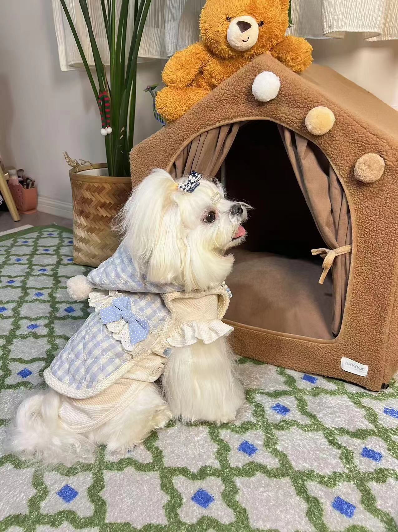 Blue Heart Hoodie 藍格愛心帽衣