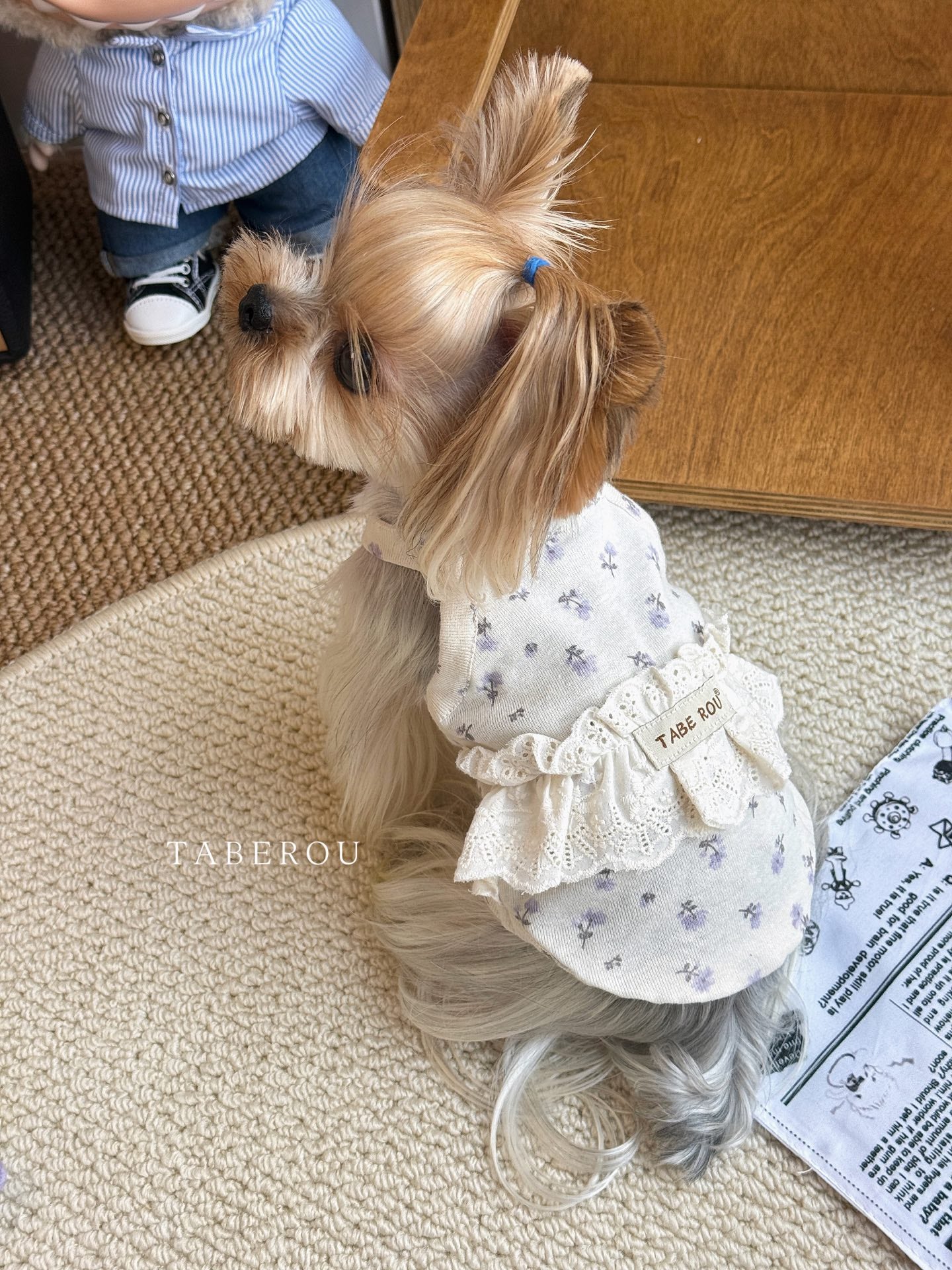 Floral Lace Ruffle Dress 碎花蕾絲蓬蓬裙