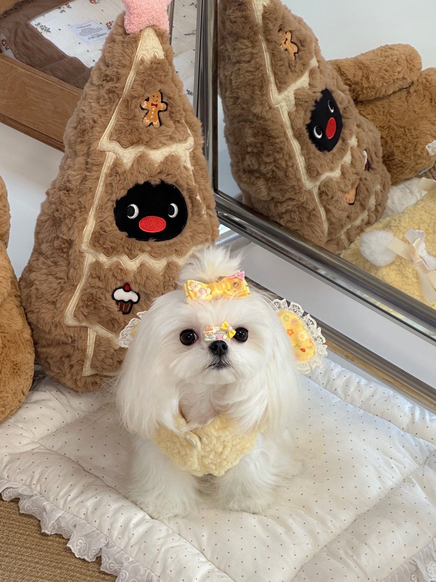 Cream Bunny Lamb Hoodie 奶油兔耳羊羔絨帽衣