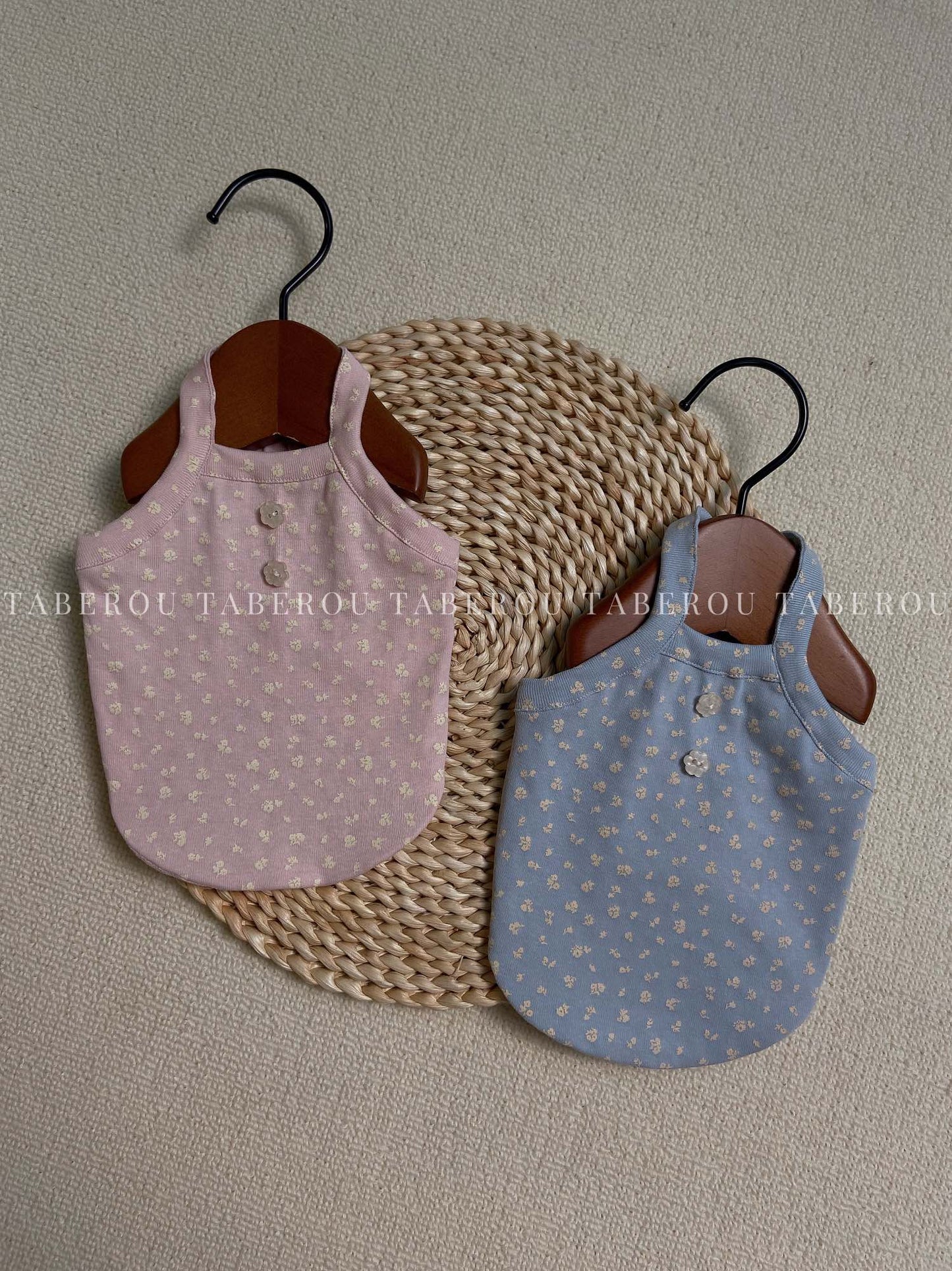 Floral Button Tank 小碎花鈕扣背心