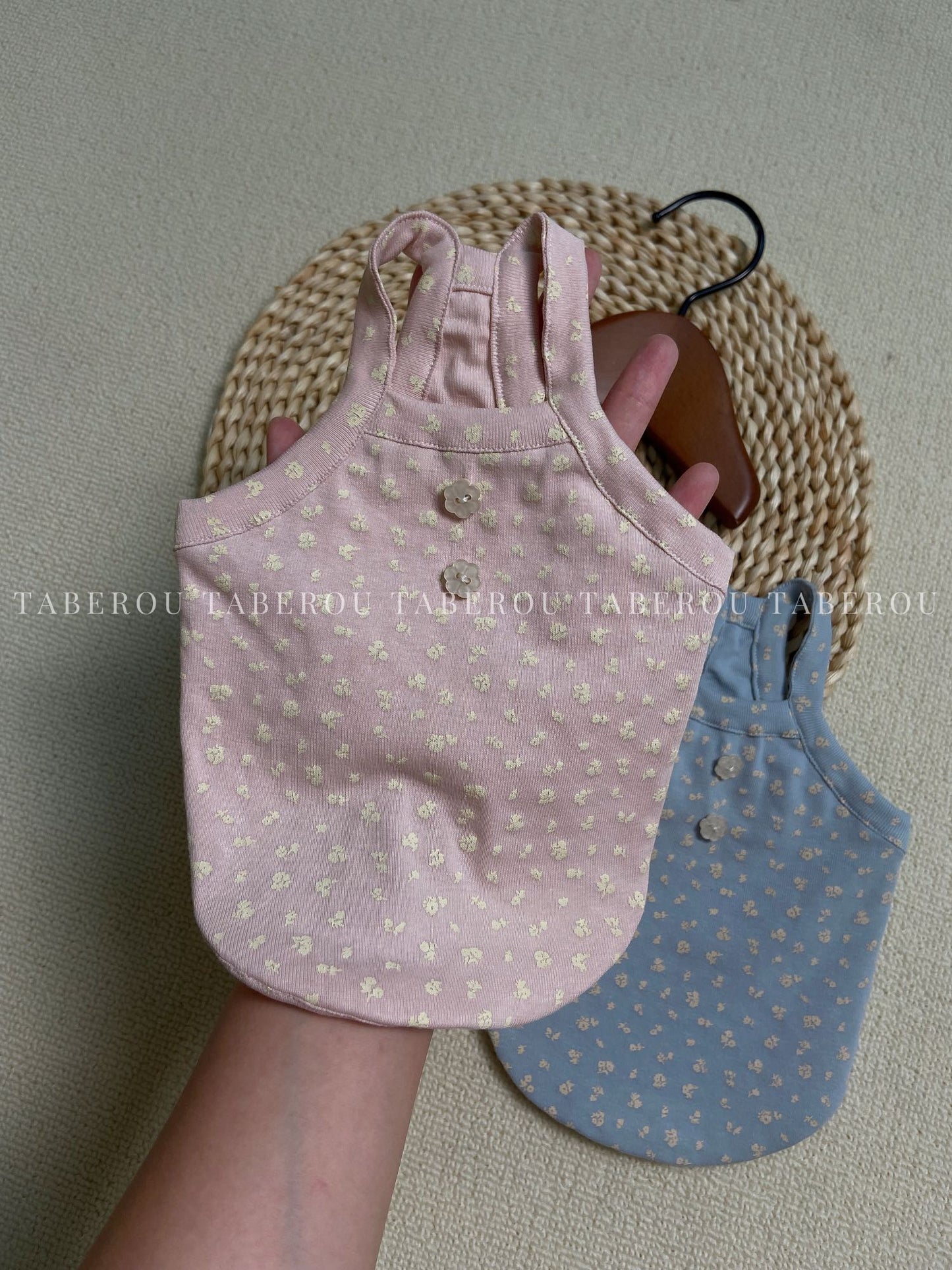 Floral Button Tank 小碎花鈕扣背心