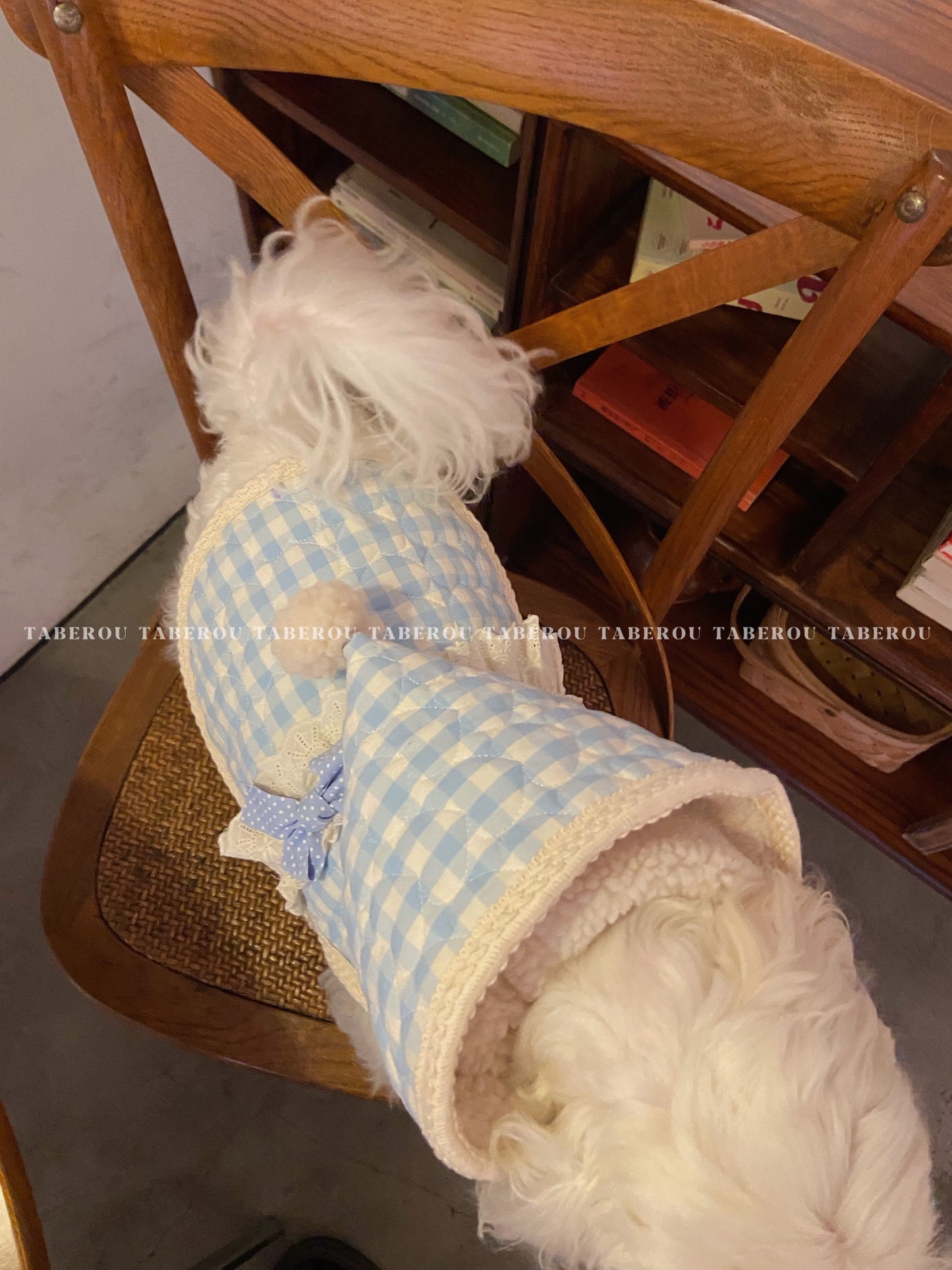 Blue Heart Hoodie 藍格愛心帽衣