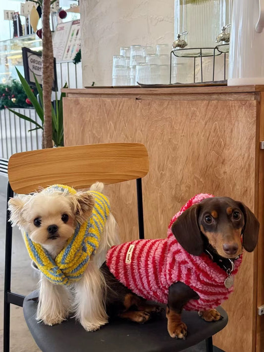 Striped Christmas Hoodie 條紋毛帽斗篷