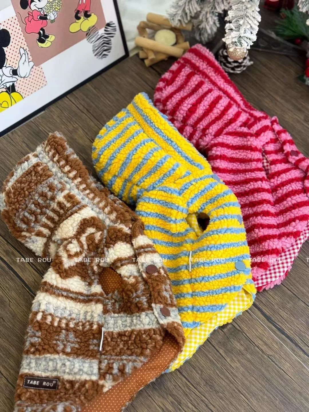 Striped Christmas Hoodie 條紋毛帽斗篷